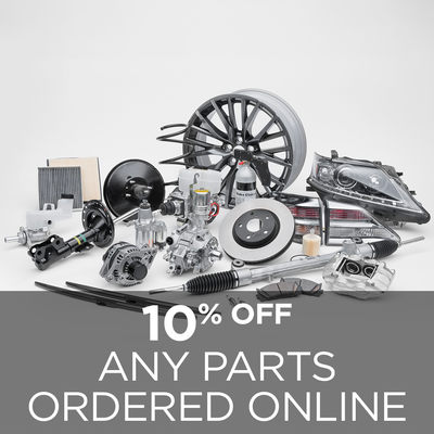 10% OFF any parts ordered online!